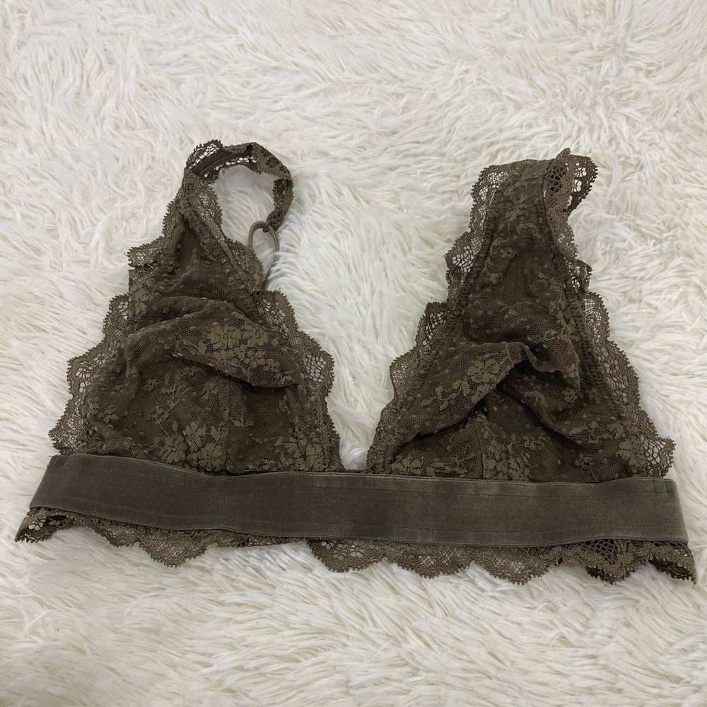 Lace Bralette in Brown